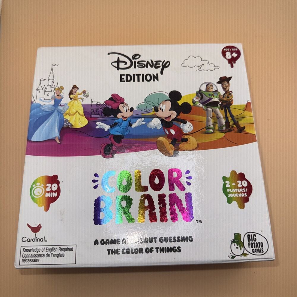Disney Edition Color Brain A Board Game All About Guessing The Color of Things